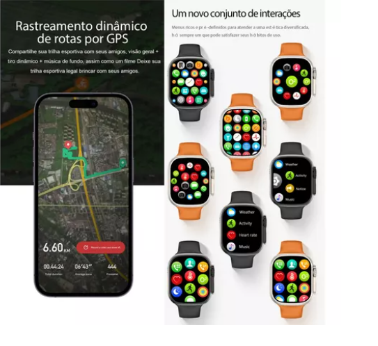 Smartwatch Ultra 9 Max Series 9 Modelo 2023 Original Gps Nfc