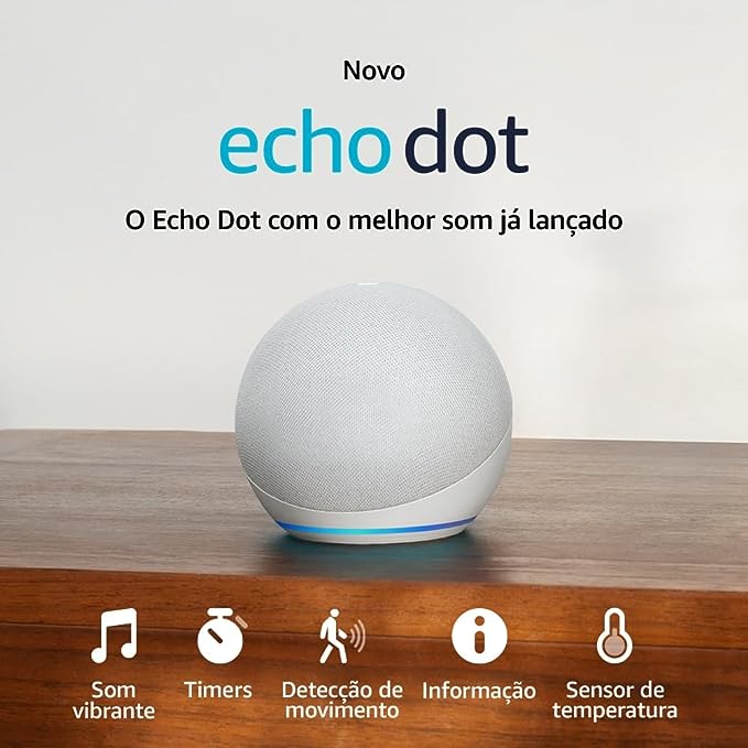 Echo Dot 5ª geração - Alexa | O Echo Dot com o melhor som já lançado