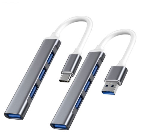 Hub USB Tipo C De Alta Velocidade 3.0 Adaptador OTG 4 Porta Para Computador Celular Jogos
