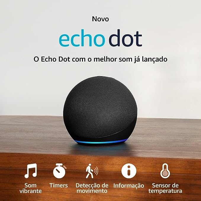 Echo Dot 5ª geração - Alexa | O Echo Dot com o melhor som já lançado
