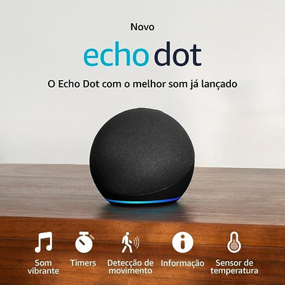 Echo Dot 5ª geração - Alexa | O Echo Dot com o melhor som já lançado