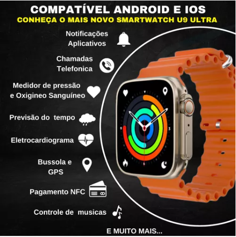 Smartwatch Ultra 9 Max Series 9 Modelo 2023 Original Gps Nfc